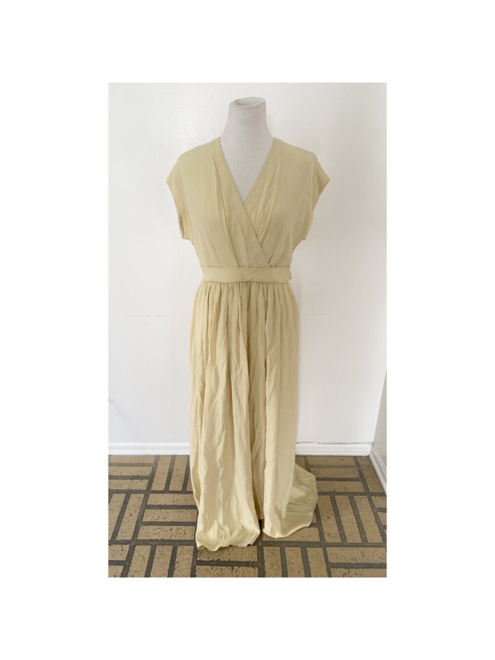 NWT Max Mara Studio Long Dress A-Line Yellow